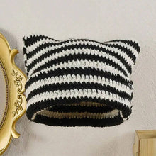 Laden Sie das Bild in den Galerie-Viewer, Warme Strickpullovermütze mit Katzenohren für den Winter