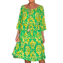 Laden Sie das Bild in den Galerie-Viewer, Bedrucktes Kleid mit losen Ärmeln
