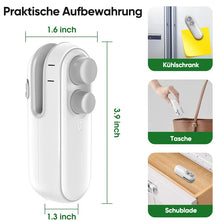 Laden Sie das Bild in den Galerie-Viewer, Wiederaufladbares tragbares 2-in-1-Heißsiegelgerät