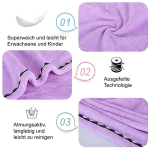 Dicke saugfähige Mikrofaser-Trockenhaarkappe