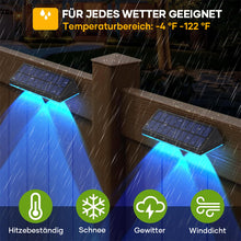 Laden Sie das Bild in den Galerie-Viewer, Solar-Zaunleuchten für den Außenbereich