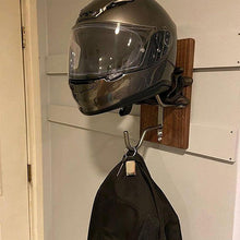 Laden Sie das Bild in den Galerie-Viewer, Motorradhelm-Wandhalterung aus Holz