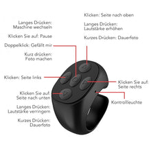 Laden Sie das Bild in den Galerie-Viewer, Kabellose Bluetooth-Fernbedienung per Fingertipp