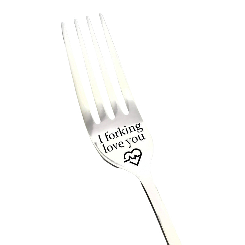 Gravierte Gabel - Bestes lustiges Geschenk für einen geliebten Menschen