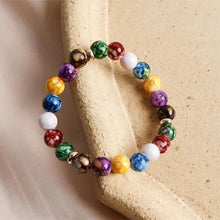 Laden Sie das Bild in den Galerie-Viewer, Buntes Vulkanstein-Armband