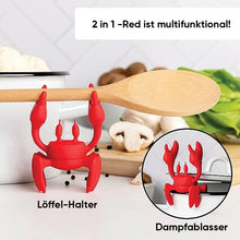 Laden Sie das Bild in den Galerie-Viewer, Rote Krabbe Silikon-Utensilienauflage
