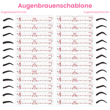Laden Sie das Bild in den Galerie-Viewer, Augenbrauenschablonen-Set aus Silikon