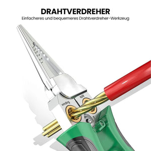 8-in-1 Schwerlast-Drahtabisolierzange mit Spannungsprüfer