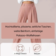 Laden Sie das Bild in den Galerie-Viewer, High-Waist Weite Damen-Hose