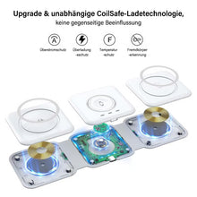Laden Sie das Bild in den Galerie-Viewer, 3-in-1 faltbares Wireless-Ladegerät mit magnetischer Anziehung
