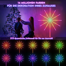 Laden Sie das Bild in den Galerie-Viewer, LED-Feuerwerkslicht mit Bluetooth