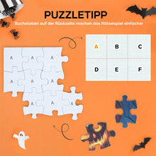 Laden Sie das Bild in den Galerie-Viewer, Halloween Gruseliges Kürbis-Puzzle