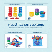 Laden Sie das Bild in den Galerie-Viewer, Kleinkind Angelspiel zum Zählen und Farbsortieren