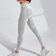 Laden Sie das Bild in den Galerie-Viewer, Einfarbige Sport-Leggings mit hoher Taille für Damen