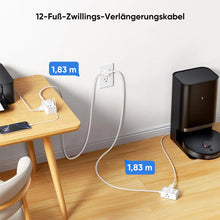 Laden Sie das Bild in den Galerie-Viewer, 6-in-1 Doppel-Verlängerungskabel-Steckdosenleiste