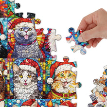 Laden Sie das Bild in den Galerie-Viewer, Weihnachtskatzenkalender-Puzzle