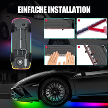 Laden Sie das Bild in den Galerie-Viewer, Bunte Lichtleisten für Auto-Chassis (4 Stück)