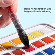 Laden Sie das Bild in den Galerie-Viewer, Glitzer-/Metallic-Aquarell-Set