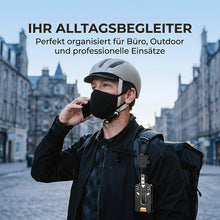 Laden Sie das Bild in den Galerie-Viewer, Einziehbarer Ausweishalter mit Karabinerclip