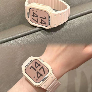 Integriertes magnetisches Silikonarmband der Apple Watch
