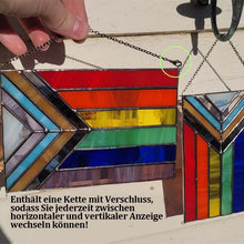 Laden Sie das Bild in den Galerie-Viewer, Fortschritts-Pride-Buntglasflagge