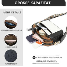 Laden Sie das Bild in den Galerie-Viewer, Umhängetaschen und Geldbörsen aus Leder mit bunten Riemen