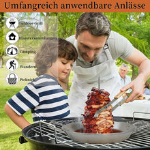 Laden Sie das Bild in den Galerie-Viewer, Edelstahl-Grillpfanne mit vertikaler Schraube