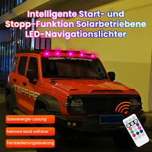 Laden Sie das Bild in den Galerie-Viewer, Solar Auto-Dach RGB-Stroboskoplicht