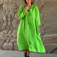 Laden Sie das Bild in den Galerie-Viewer, Einfacher, stimmungsvoller, lockerer Kleid