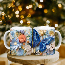 Laden Sie das Bild in den Galerie-Viewer, Wasserbecher mit Schmetterlingsblumen-Aufdruck