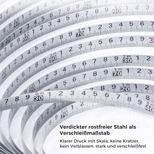 Laden Sie das Bild in den Galerie-Viewer, Tragbares Bandmaß aus Edelstahl