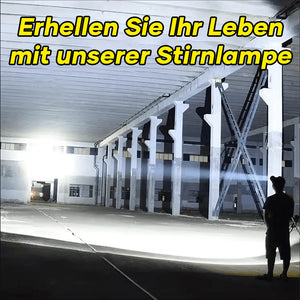 Am Kopf befestigte, superhelle Taschenlampe