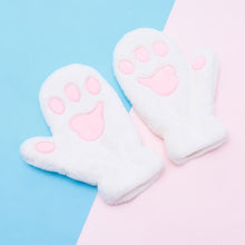Laden Sie das Bild in den Galerie-Viewer, Verdickte Plüsch-Katzenkrallen-Handschuhe