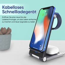 Laden Sie das Bild in den Galerie-Viewer, Drahtloses 3-in-1-Ladegerät