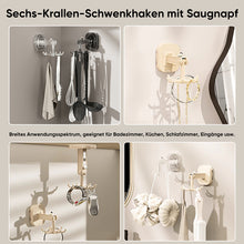 Laden Sie das Bild in den Galerie-Viewer, Sechs-Krallen-Drehhaken mit Saugnapf