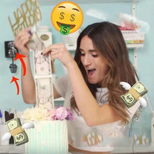 Laden Sie das Bild in den Galerie-Viewer, Geburtstags-Überraschung - Kuchen-Pull-Geld-Geschenkbox
