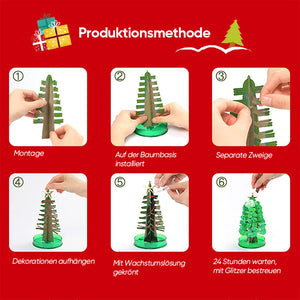 3-in-1-Mini-Weihnachtsbaum mit magischem Wachstum