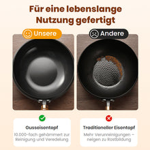 Laden Sie das Bild in den Galerie-Viewer, Antihaftbeschichteter Eisenwok