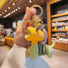 Laden Sie das Bild in den Galerie-Viewer, Schlüsselanhänger mit Cartoon-Tier-Mini-Schreibtischlampe