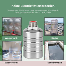 Laden Sie das Bild in den Galerie-Viewer, Schwimmerventil zur Wasserstandsregelung aus Edelstahl 304