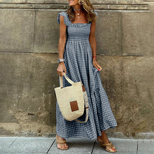 Laden Sie das Bild in den Galerie-Viewer, Lässiges kariertes Kleid