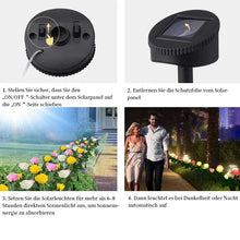 Laden Sie das Bild in den Galerie-Viewer, Solarbetriebenes LED-Rosenlicht