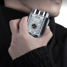 Laden Sie das Bild in den Galerie-Viewer, Transparenter magnetischer Mini-Elektrorasierer mit Doppelkopf