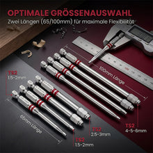 Laden Sie das Bild in den Galerie-Viewer, Pagodenförmiges magnetisches Sechskant-Schraubendreher-Bit-Set