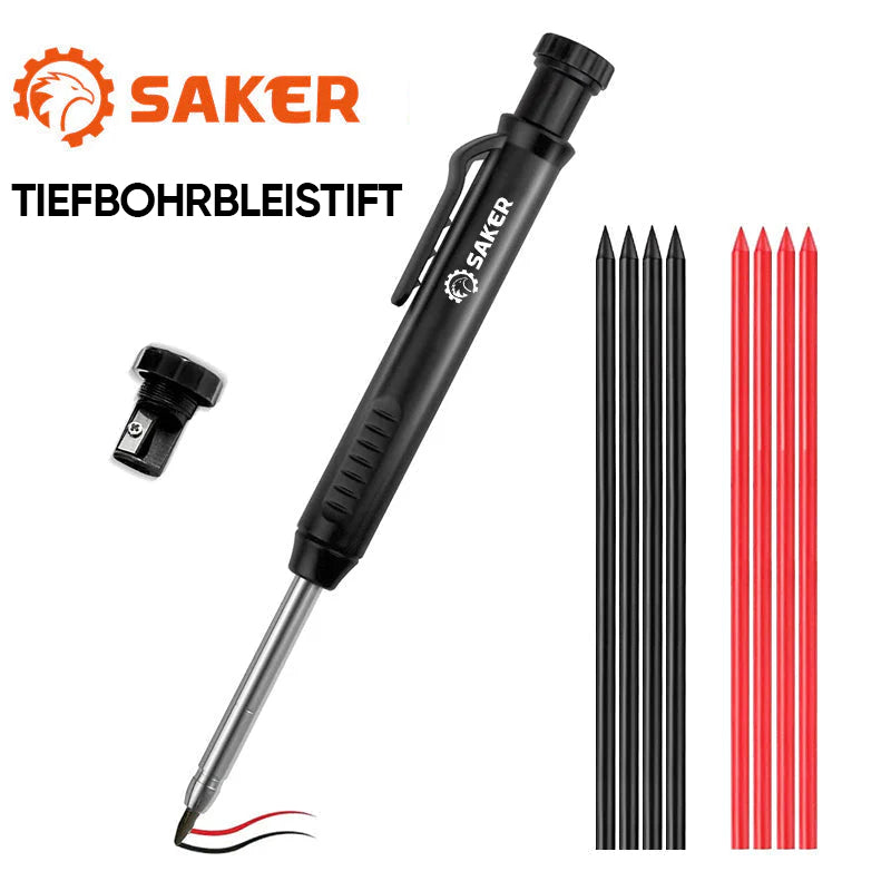 Tiefes Loch Holzbearbeitung Aktivität Stift