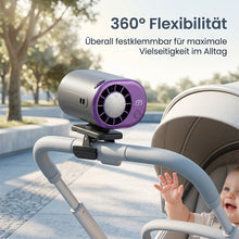 Laden Sie das Bild in den Galerie-Viewer, 360° drehbarer halb-kühlender Clip-Ventilator