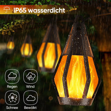 Laden Sie das Bild in den Galerie-Viewer, Sakerplus Solar Flackernde Flammen Lichterkette