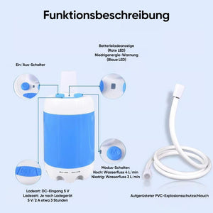 Sakerplus Tragbare Camping-Duschpumpe