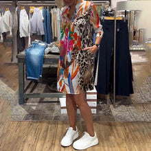 Laden Sie das Bild in den Galerie-Viewer, Buntes lässiges Alltagskleid für Frauen