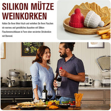Laden Sie das Bild in den Galerie-Viewer, Kreativer Hut Silikon-Weinflaschenstopper